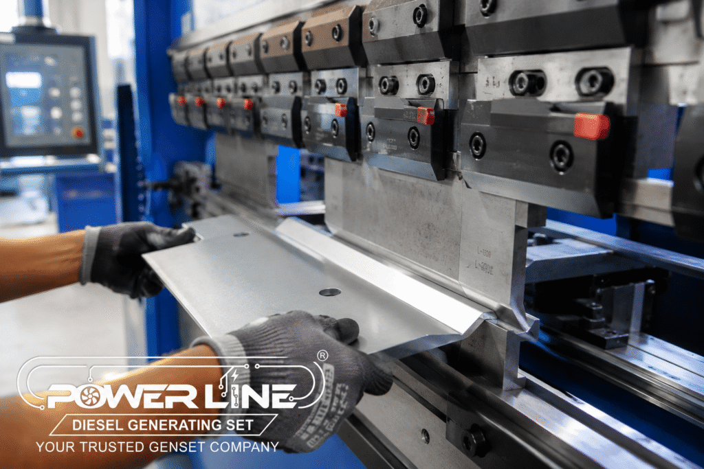 Mesin press brake CNC hidrolik untuk jasa bending plat Tangerang di workshop JLC