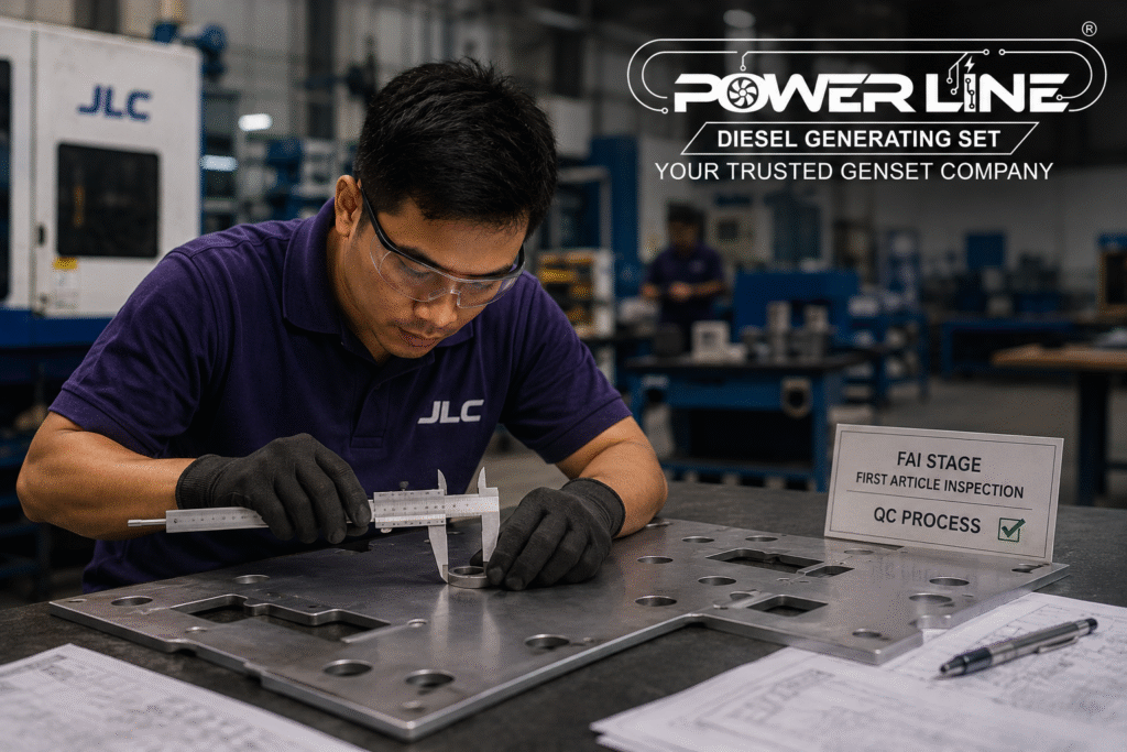 Proses Quality Control First Article Inspection komponen sheet metal