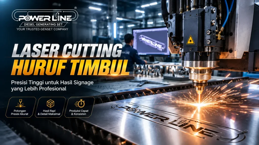 Laser Cutting Huruf Timbul